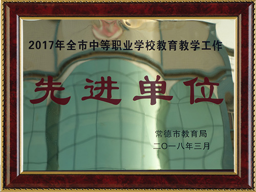 2017年全市中等職業(yè)學校-先進單位